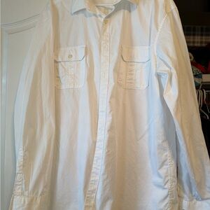Claiborne Classic White Button-Up Shirt
